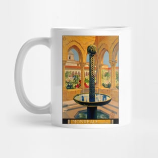 Vintage Travel Poster Monreale Palermo 1925 Mug